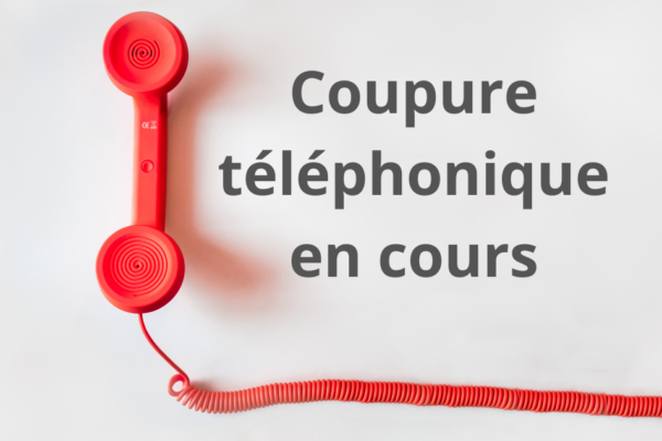 Incident en cours sur le standard téléphonique