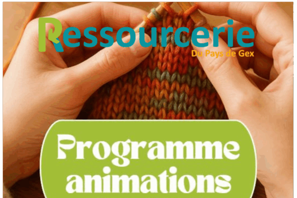 Les animations de Novembre à la Ressourcerie du Pays de Gex !